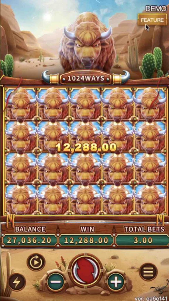 รีวิวเกม CRAZY BUFFALO ค่าย Fachai