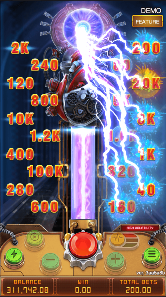รูปแบบเกมสล็อต LIGHTNINGBOMB Fa chai
